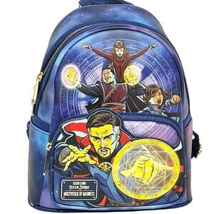 Loungefly Marvel Doctor Strange Multiverse of Madness Mini Backpack Blue